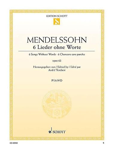 Six Songs Without Words Op. 62: Piano