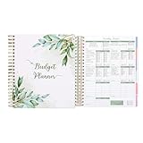 Byuexhp Libro di bilancio, libro di famiglia mensile in copertina rigida, con 12 tasche – per lavoro e casa, contabilità giornaliera, affari, gestione del debito, finanza personale