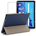 Produktbild ebestStar - Hülle für Huawei MatePad T 10 T 10S, Slim Smart Cover (Ultra Dünn), Schutzhülle Etui, Ständer Case Cover, Dunkelblau + Panzer Schutz Glas