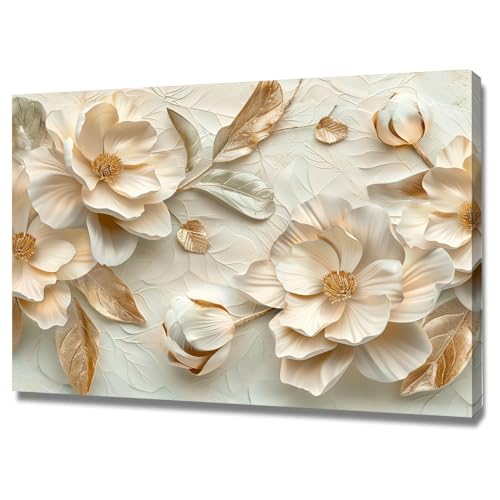 Impression sur toile intissée florale pour créer une ambiance moderne dans votre salon chaleureux