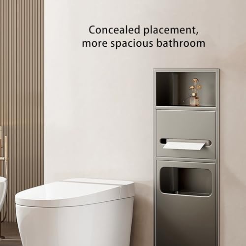 Étagère douche grande capacité encastrable et étanche avec collecteur de déchets gain de place - 6