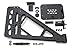 DV8 Offroad Spare Tire Carrier for The 2007-2018 Jeep Wrangler JK | Latches to Tailgate | Bolts onto Our RS-10 (RBSTTB-10) & RS-11 (RBSTTB-11) Rear Bumpers | Simple Install