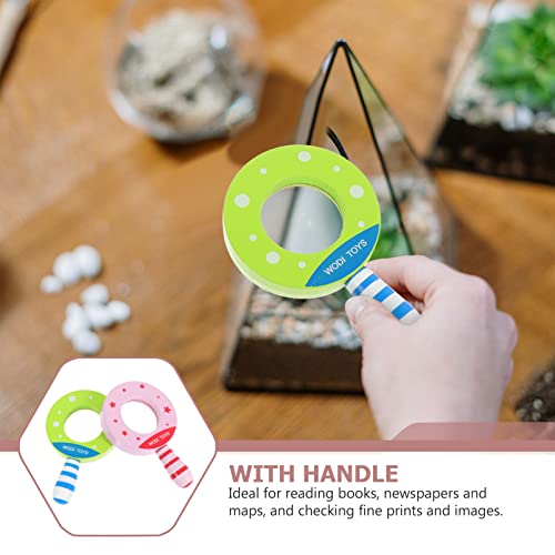BESPORTBLE 2 Pcs Handheld Magnifier Leitura Lugar Óculos Bugs Insetos Science Observação Lupa Lupa L