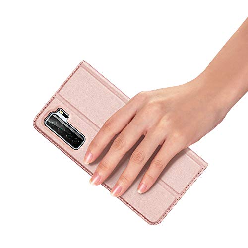 Greaked DUX DUCIS para Huawei P40 Lite 5G/Nova 7SE suporte de capa protetora magnética com compartim