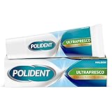Polident Ultra Fresco, Adesivo per Protesi Dentale Totale o Parziale, Forte Tenuta per Tutto il Giorno, Gusto Menta Fresca, 40g