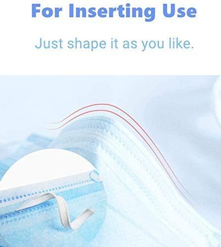 Mask Nose Bridge Strip, Plastic Nose Bridge Strip Wire for DIY Making, 10CM Double Wire Nose Bridge Strips, Flat Nose Wire Clips Plastic Strips for Handmade Crafting(50PCS)