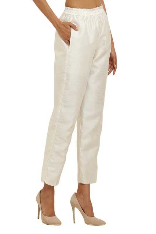 floreos Ladies Regular Fit Silky Pant for Women-picture-36
