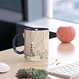 Entretien et Conservation : Pour préserver le magnifique aspect de la tasse, un nettoyage manuel est conseillé. Du fait de la fabrication artisanal, de légères variations de taille (jusqu'à 1 cm) peuvent exister. Lors du processus de conception, une petite zone non imprimée à proximité de l'anse est délibérément réservée pour souligner le caractère artisanal de la tasse.