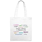 telgter hof münster Material:100% Baumwolle Jutebeutel mit Stadtnamen Telgte - Motiv Positive Eigenschaften - Farbe weiß – Stoffbeutel, Jutesack, Hipster, Beutel