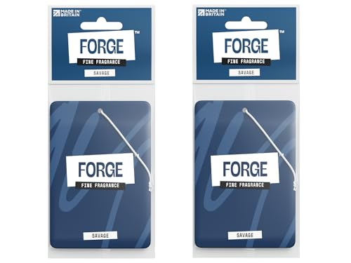Sauvage Car Air Freshener for Men - Luxury Savage Perfume - Long Lasting Scent Accessories and Smelly Odour Eliminator - Fresh Smell and Scents, Hanging Auto Deodoriser - Premium UK Aroma - 2 pack