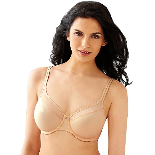 Bali One Smooth U Womens Ultra Light Illusion Neckline Underwire Bra Nude