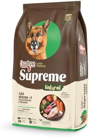 Quatree Supreme Ração para Cães Senior +7 Raças Médias e Grandes ...