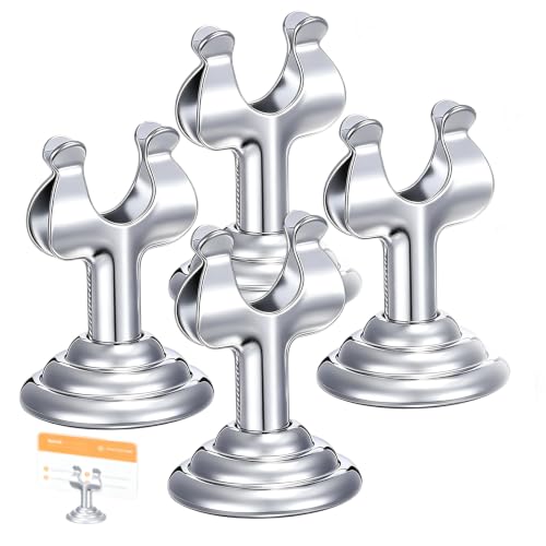 Image of WORUIB 4Pcs Table Number Stands, Silver