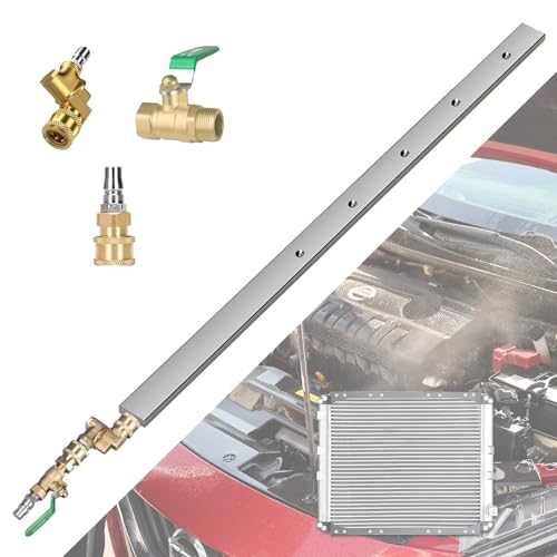 2025 New Radiator Cleaning Wand, 31in/80cm Radiator Cleaner Wand Radiator Flush Cleaner Tools, Radiator Genie Water Air Tool with Quick Coupler, Gutter Cleaning, Car Truck Power Washer Wand