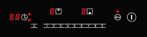 Miniatura 3 de K&H 2 dos quemadores duales de 12 pulgadas incorporada estufa eléctrica superior radiante de cerámica para estufa con control deslizante de 240 V