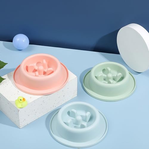 Poo4kark Cute Pet Langsame Fütterung von Hunden, Fressnapf, stoppt das Fressen von Welpen, Futternapf in Form eines Ti-Futternapfs, Katzennapf, Hundenapf, Fressnapf für Haustiere (17x4.5cm)