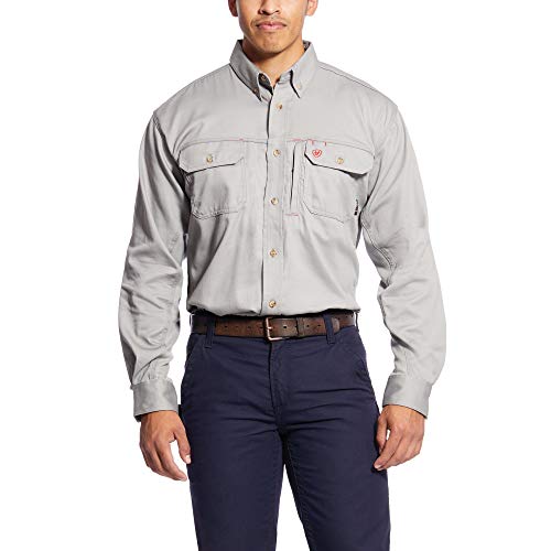 ARIAT mens Fr Solid Vent Work Shirt
