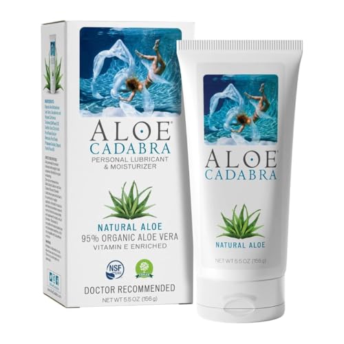 Aloe Cadabra Natural Water Based Personal Lubricant and Vaginal Moisturizer, Organic Aloe Lube for...