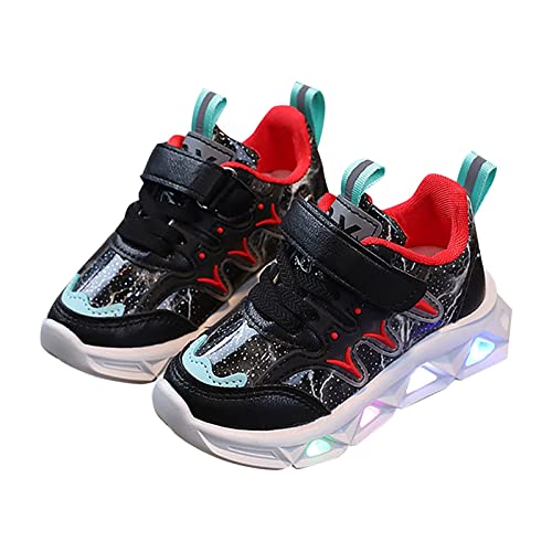 Kids' Light-Up Running Shoes Toddler Baby Boys Girls LED Flashing Sneaker Athletic Shoes with Strap
