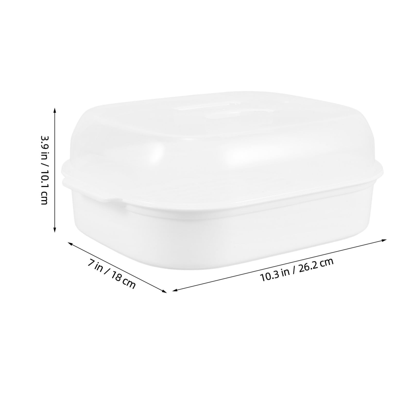 Vaschetta Vapore per Microonde con Coperchio Cucina Salutare e Pratica per Verdure Pesce e Cibo Trasparente Realizzata in Plastica Alimentare Resistente al Calore