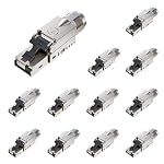 FGB – FGB RJ45 CAT7 Netzwerkstecker, 10 Gbit/s 600 MHz, 12 Stück