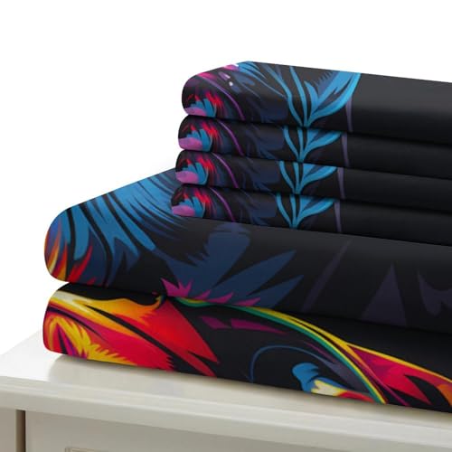 Parure de lit chien 3D 140x200 microfbre housse de couette single