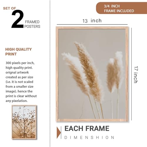 Image of NoWorries illustration design Wall frames for Home decoration / paintings for living room, bedrrom and office decor (Theme- minimal (Synthetic Wood frame) (Leminated 300 GSM Print)(framed, Multicolur) Set of 2