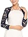 Grabsa Women’s 3 4 Sleeve Lace Shrugs Bolero Cardigan Crochet Sheer Crop Jacket
