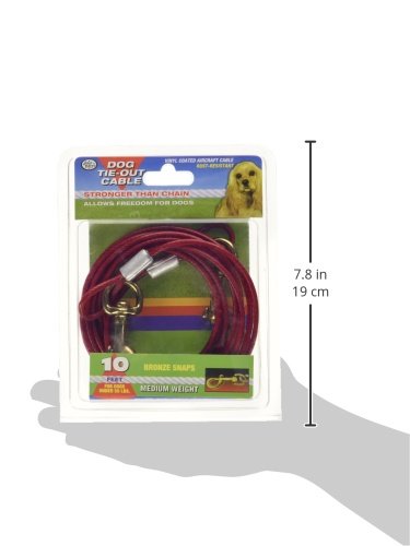 Image of Four Paws Medium Weight Dog Tie Out Cable (Pack of 2)