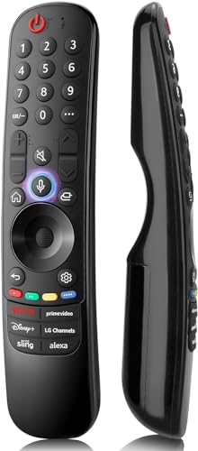 Amtone Replacement Magic Bluetooth TV Remote Controller MR23GA with Mic Fit for 2023 LG TVS Evo Z3 G3 C3 B3 OLED48A3AUA OLED55A3PUA OLED65A3AUA OLED77A3PUA OLED55B3AUA OLED55B3PUA