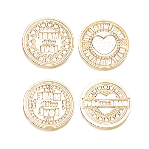 MEAKTSMI 4 sellos de sellado de boda para álbumes de recortes, juego de cabezales de sello para decoración de invitaciones
