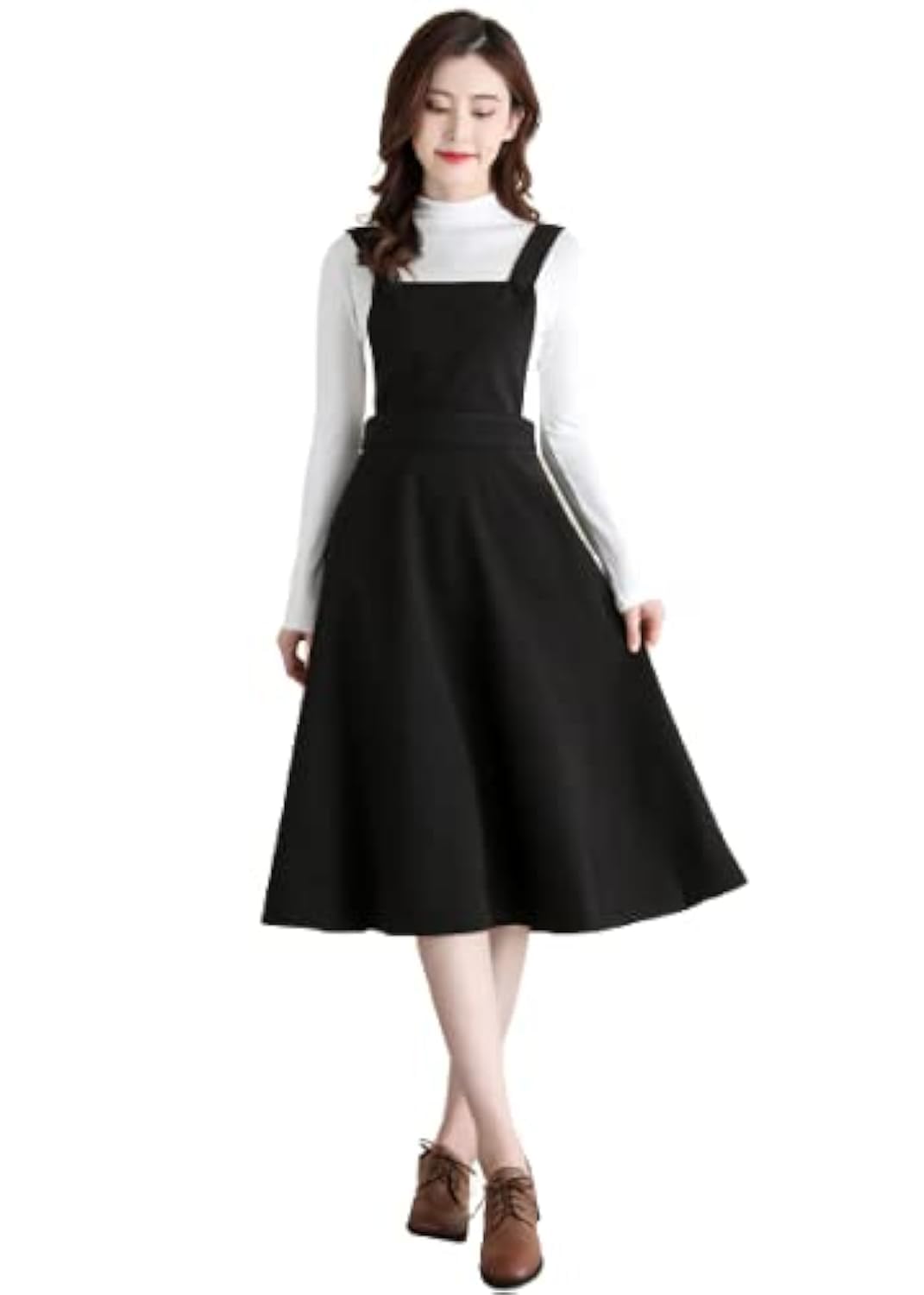 HERIJA Two Piece Dress for Women Dungaree with t Shirt for Women and Girls