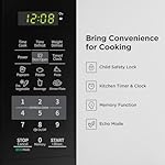 COMFEE EM720CPL-PMB Countertop Microwave Oven with Sound On/Off, ECO Mode and Easy One-Touch Buttons, 0.7 Cu Ft, Black - Image 2