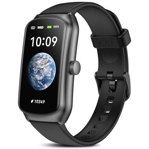 AMOLED Fitness Tracker Watch with 24/7 Heart Rate/SpO2/Sleep Monitor, IP68 Waterproof Smart Watch, Step Calorie Counter Pedometer Swimming Health Activity Trackers & SmartWatches for Women Men