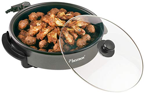 Bestron AHP1500Z Padella Elettrica, 1500 W, Alluminio, Grau - immagine 5