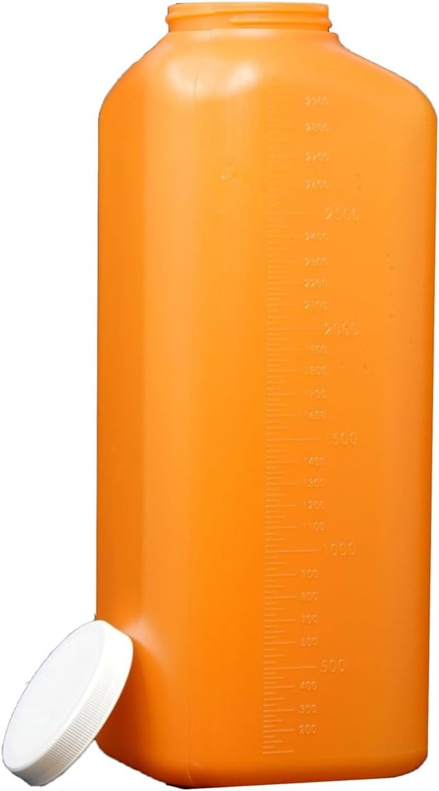 OAKRIDGE PRODUCTS Male Urine Collector with Lid, Absolutely Leak Proof - Pack of 2