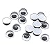 Bacabella 20950 Lot de 50 yeux mobiles à coller pour poupées ou peluches 3 x 6 mm
