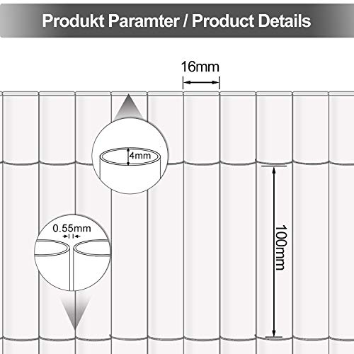 SWANEW PVC Sichtschutzmatte Sichtschutz Garten Sichtschutzzaun Sichtschutzn Balkon Zaun, UV-beständig Sichtschutz für… – Bild 5