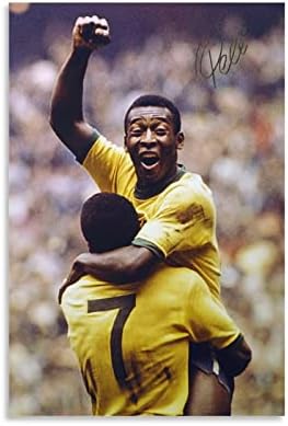 Boyg Pele Poster The King of Football Poster Canvas HD Printing Wall Art Interior Home Decor Gifts F Poster Decorative Painting Canvas Wall Art Living Room Posters Bedroom Painting 12x18inch(30x45cm)