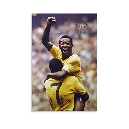 Boyg Pele Poster The King Of Football Poster Canvas Hd Printing Wall Art Interior Home Decor Gifts F Poster Decorative Painting Canvas Wall Art Living Room Posters Bedroom Painting 12X18Inch(30X45Cm) #TOP1