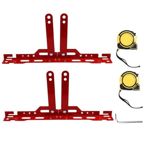 Outils d'alignement de roue réglable avec plaques d'orteil robustes pour automobile rouge