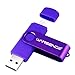 USB Thumb Drive Wansenda USB Photo Stick Back to School Keychain USB Flash Drive 16GB 32GB 64GB 128GB 256GB for Android Devices/PC/Tablet/Mac (16GB, Purple)
