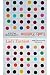 RED Velvet Dot Bindi Tattoo Assorted Colors 95 Stickers Adhesive Body Jewelry By Golden India P54