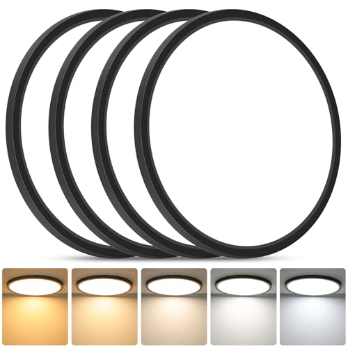 Image of Brightever 12 Inch LED Flush Mount Ceiling Light Fixture, Dimmable, 3200LM