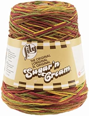 Lily Sugar N Cream Cones Autumn Leaves Ombre Yarn - 1 Pack of 14oz/400g - Cotton - #4 Medium - 706 Yards - Knitting/Crochet