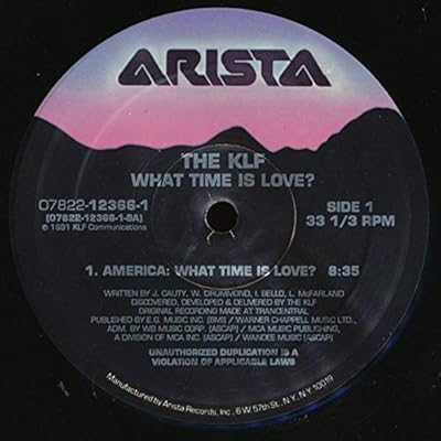 America:What time is love? (1991) / Vinyl single