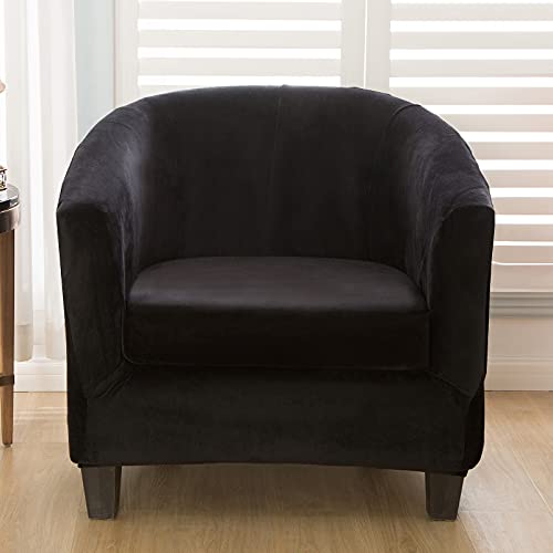Okyuk Velvet Club Chair Slipcover - Soft Stretch Tub Chair Cover For Living Room And Bedroom, Washable And Removable Armchair Protector, Furniture Protector For Home Decor #TOP6