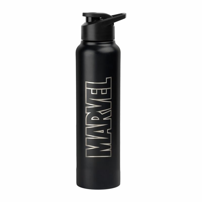 SKI Sprint Stainless Steel Sipper Water Bottle with Laser Print, ...