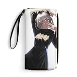 [Zofarwn] よふかしのうた 七草ナズナ 吸血鬼財布 メンズ 長財布 大容量 革 スムーズジッパーを 防犯 暗格カード入れ ビジネス スタイリッシュ 男女兼用 プレゼント 19.7x10.5cm