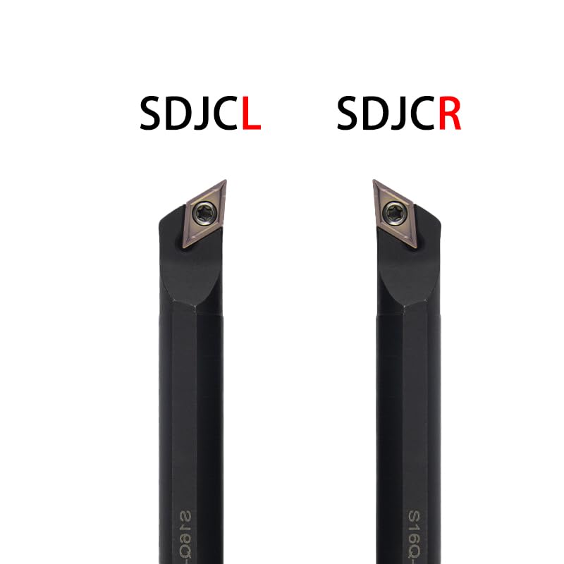 1pc S12M-SDJCR07 S16Q-SDJCR11 S32T-SDJCR11 Internal Turning Tool Holder Carbide Inserts 10pcs DCMT SDJCR/L CNC Lathe Cutting Tools(NO Cutter bar,DCMT11T308 TC9170)